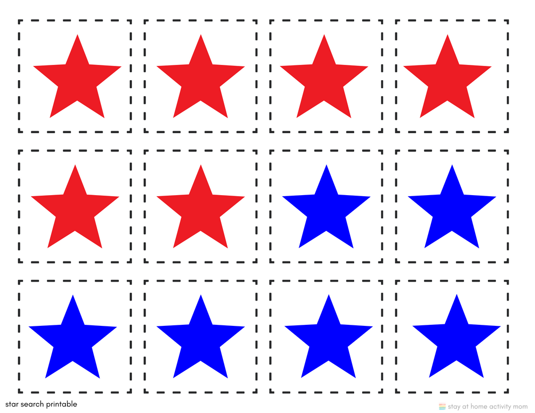 Free Printable: Star Search Color Sorting Activity