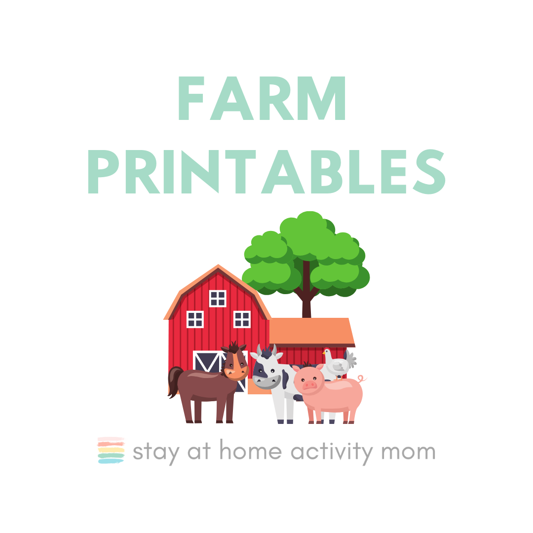 7 Free Farm Printable Kids Activities!