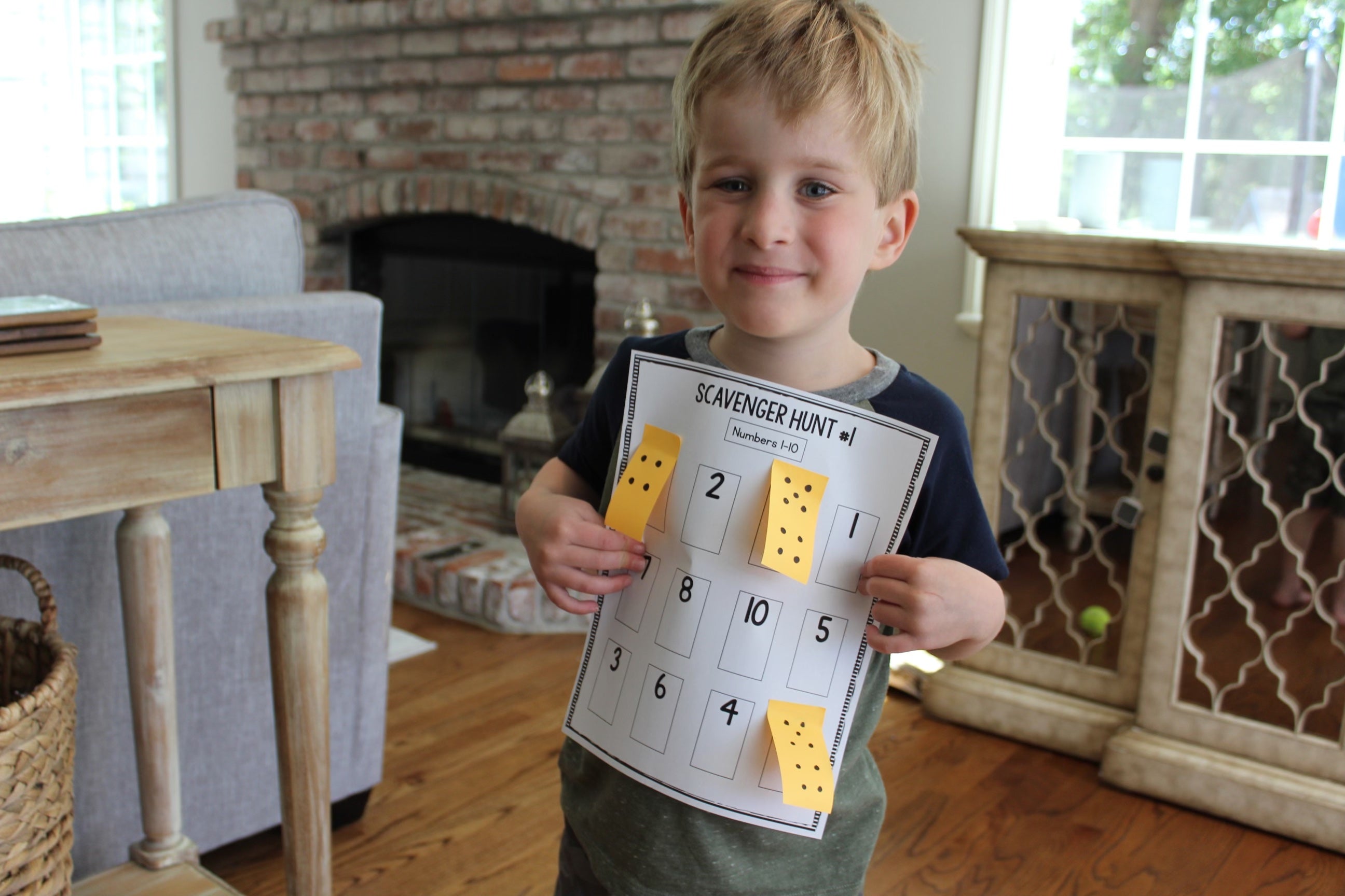 Stay at Home Activity Mom Free Printable Math Scavenger Hunts